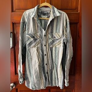 Canyon Guide Outfitters Heavyweight Striped Baja Shirt — XL Southwestern / Surf